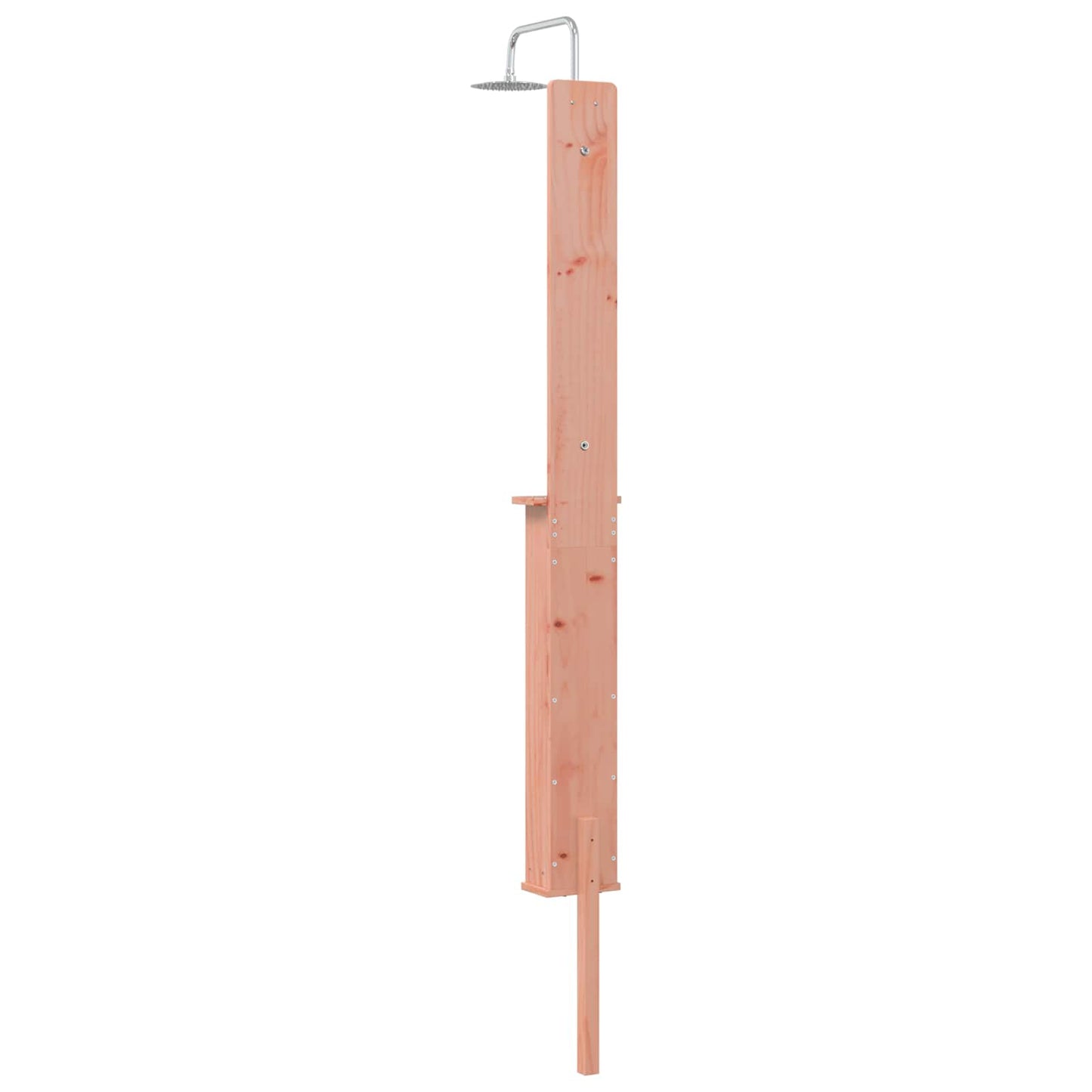 Outdoor-Dusche 246 Cm Massives Douglasholz Und Edelstahl Natur