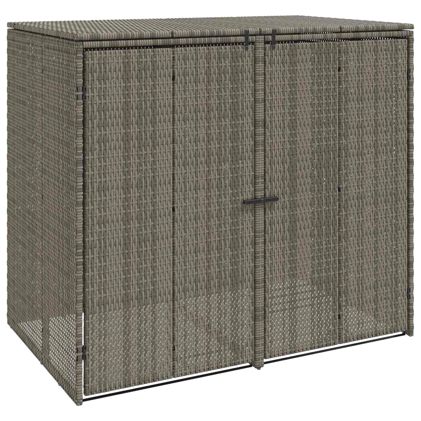 Mülltonnenbox 2 Pcs 130 X 80 X 115 Cm Polyethylen