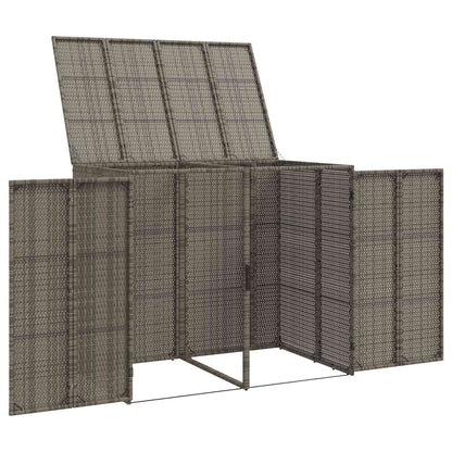 Mülltonnenbox 2 Pcs 130 X 80 X 115 Cm Polyethylen