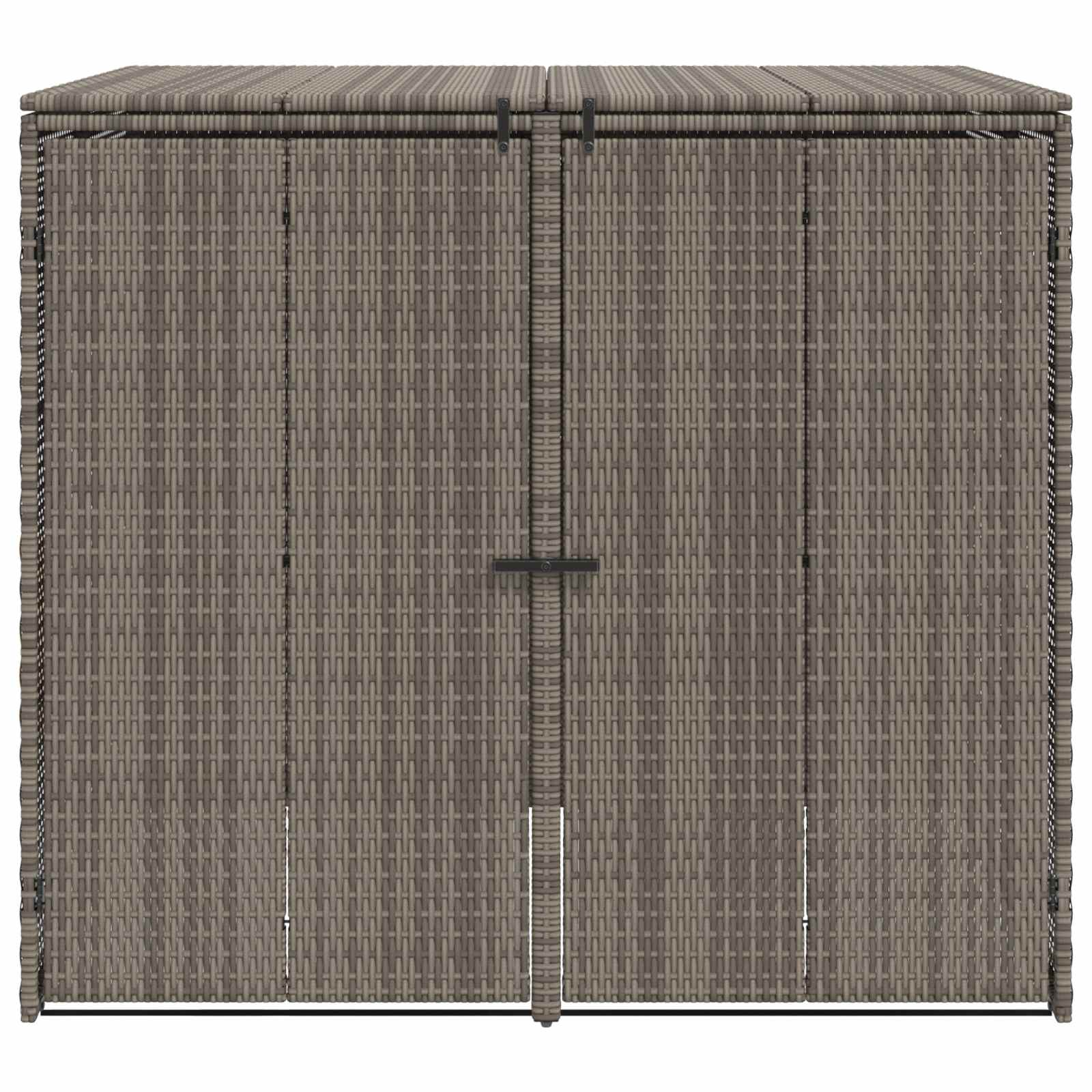 Mülltonnenbox 2 Pcs 130 X 80 X 115 Cm Polyethylen