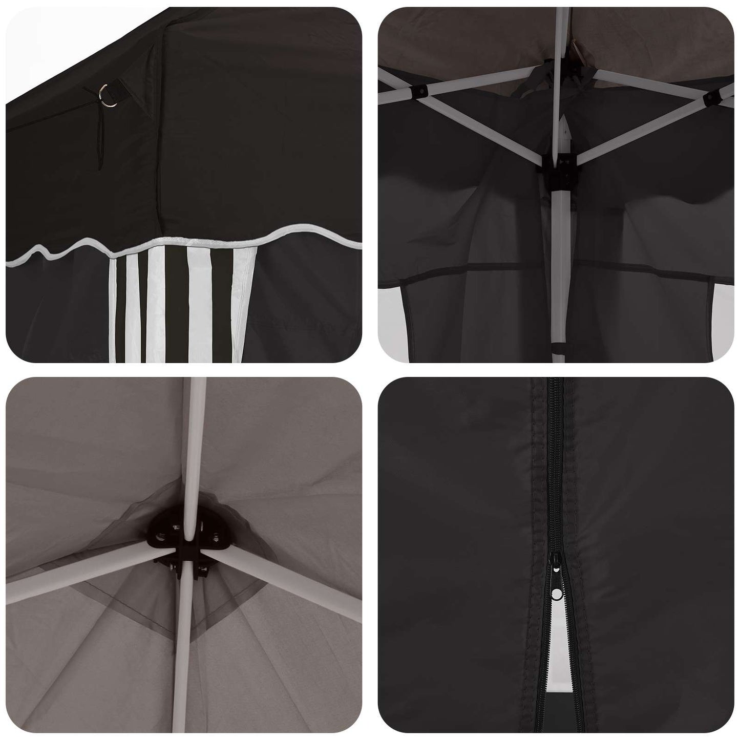 Pop-Up Partyzelt 195 X 195 X 245 Cm Oxford-Stoff