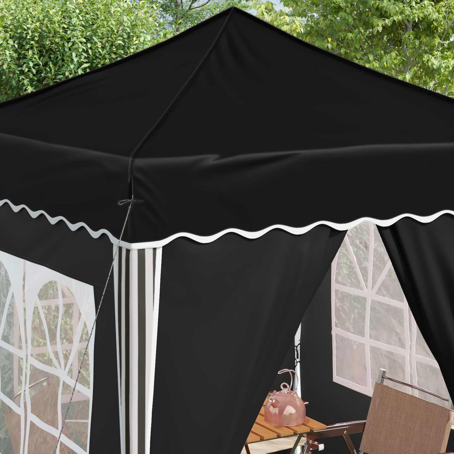 Pop-Up Partyzelt 195 X 195 X 245 Cm Oxford-Stoff