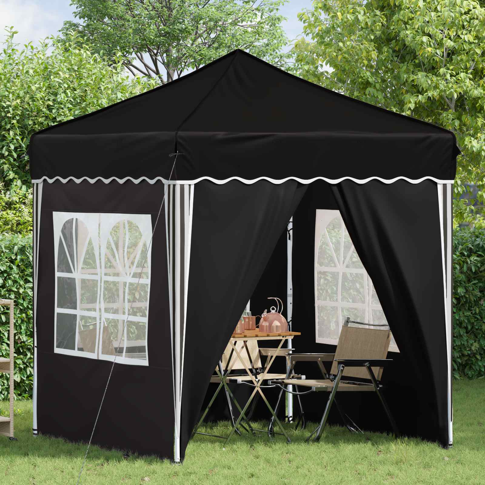 Pop-Up Partyzelt 195 X 195 X 245 Cm Oxford-Stoff