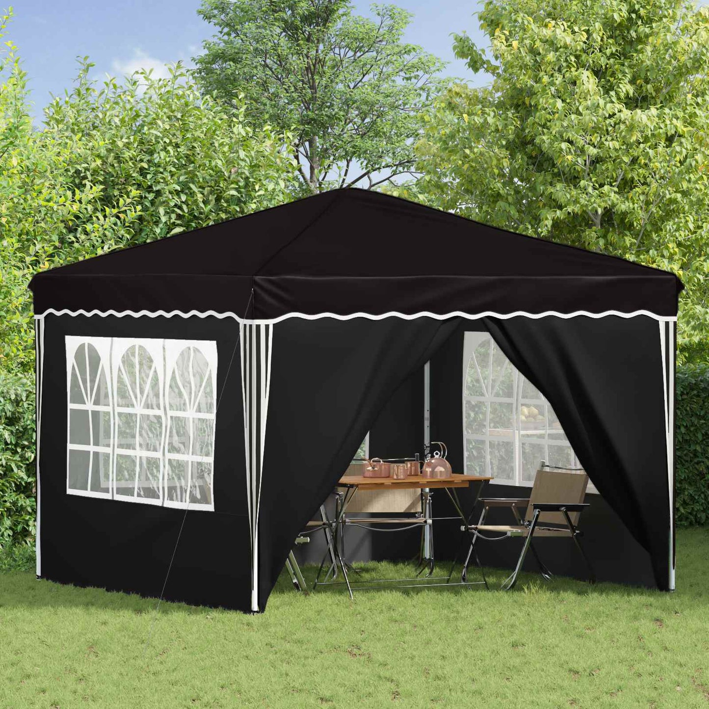 Pop-Up Partyzelt 288 X 288 X 245 Cm Oxford-Stoff