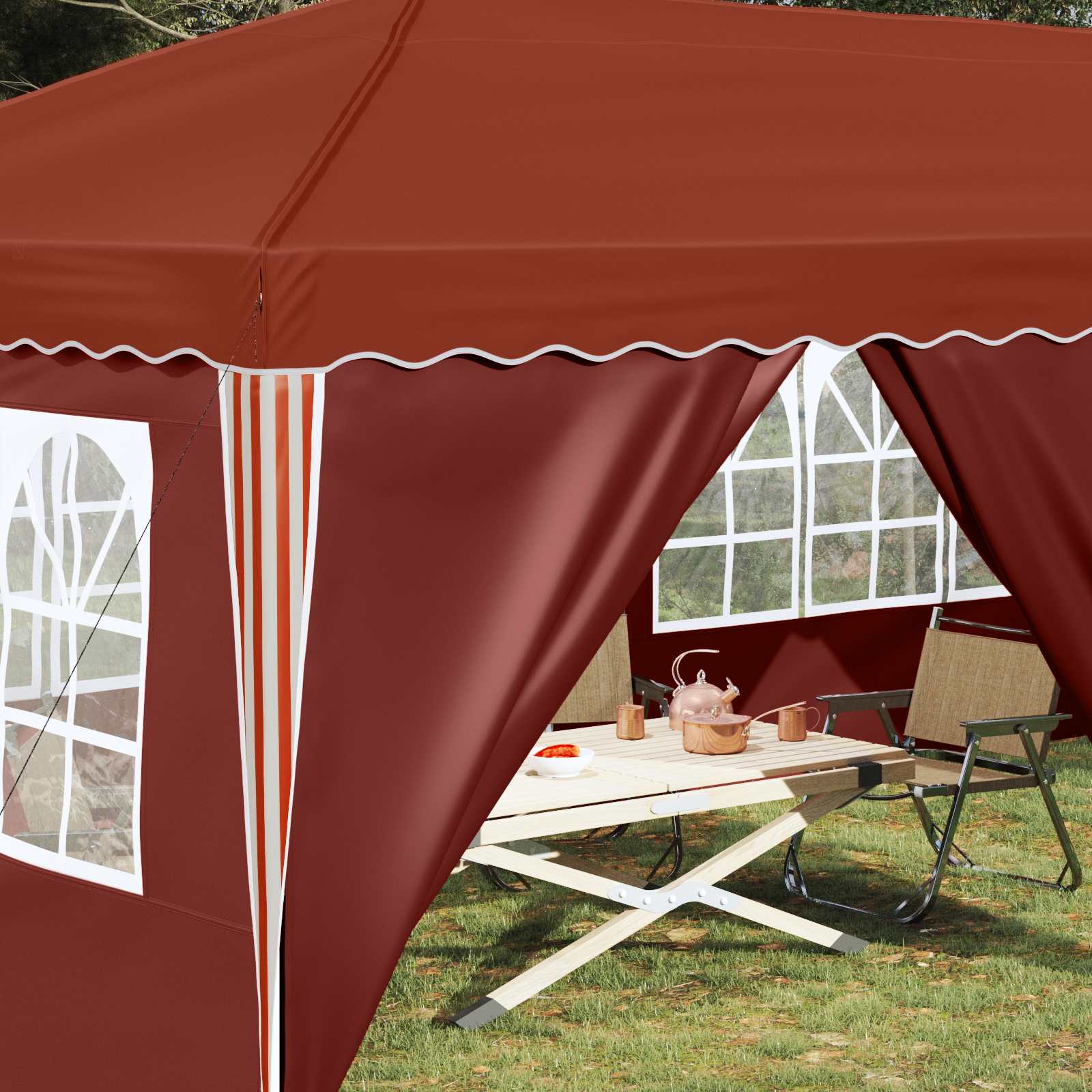 Pop-Up Partyzelt 575 X 288 X 245 Cm