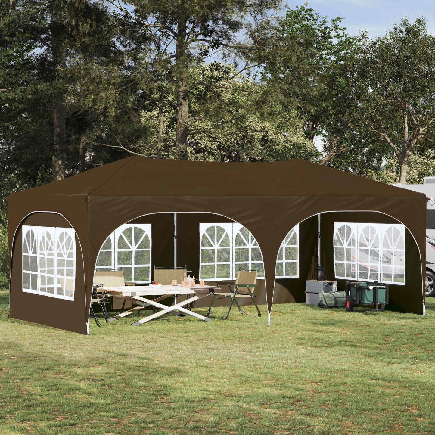 Pop-Up Partyzelt 575 X 288 X 245 Cm Oxford-Stoff
