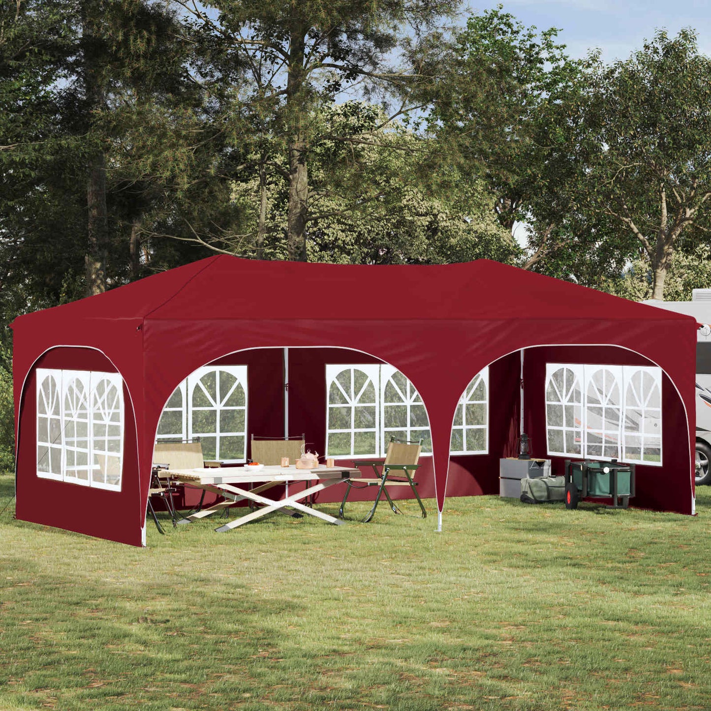 Pop-Up Partyzelt 575 X 288 X 245 Cm Oxford-Stoff