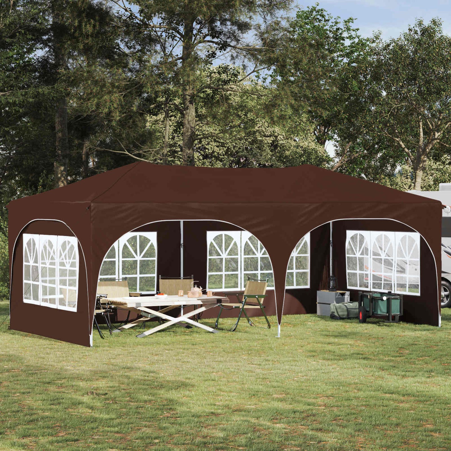 Pop-Up Partyzelt 575 X 288 X 245 Cm Oxford-Stoff