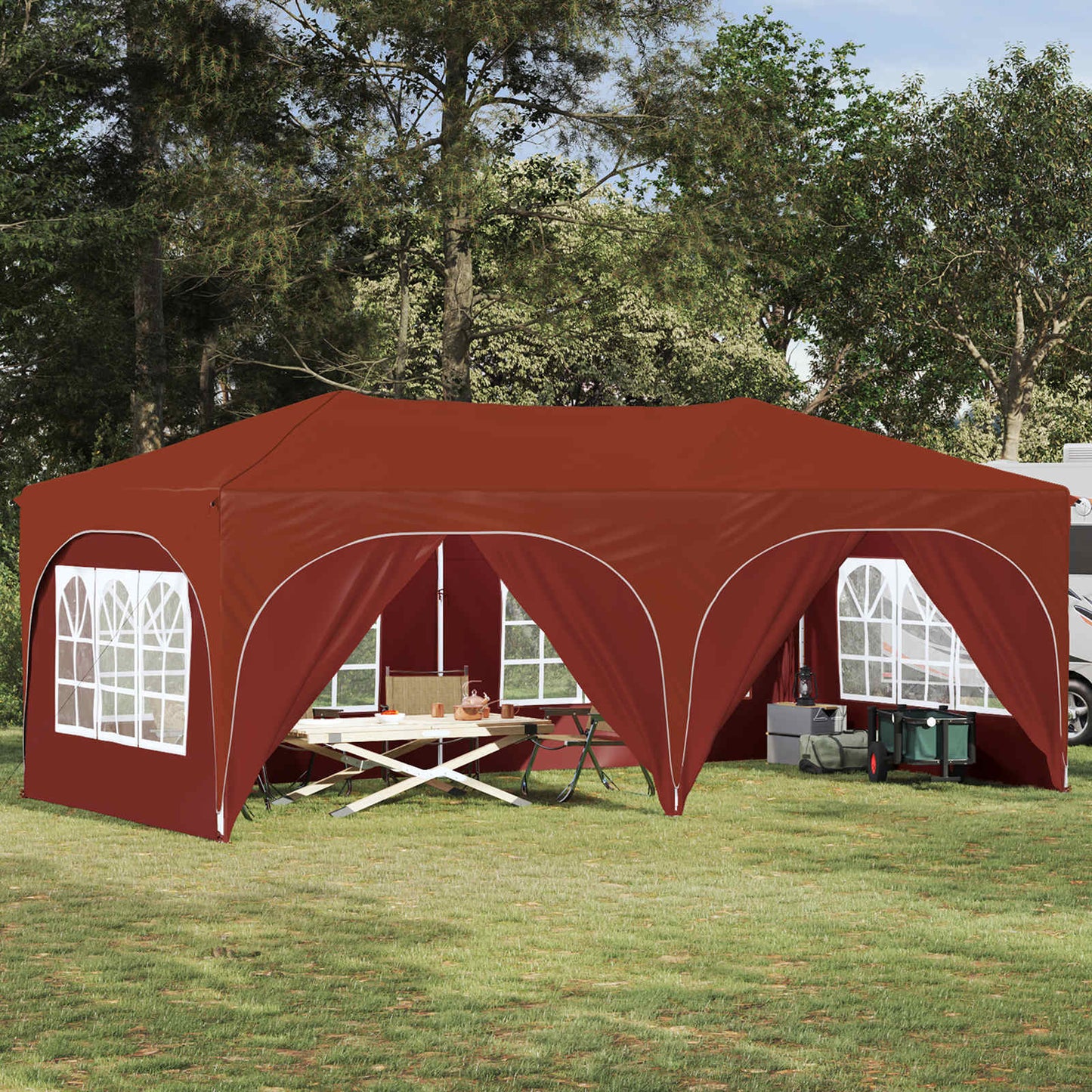 Pop-Up Partyzelt 575 X 288 X 245 Cm Oxford-Stoff
