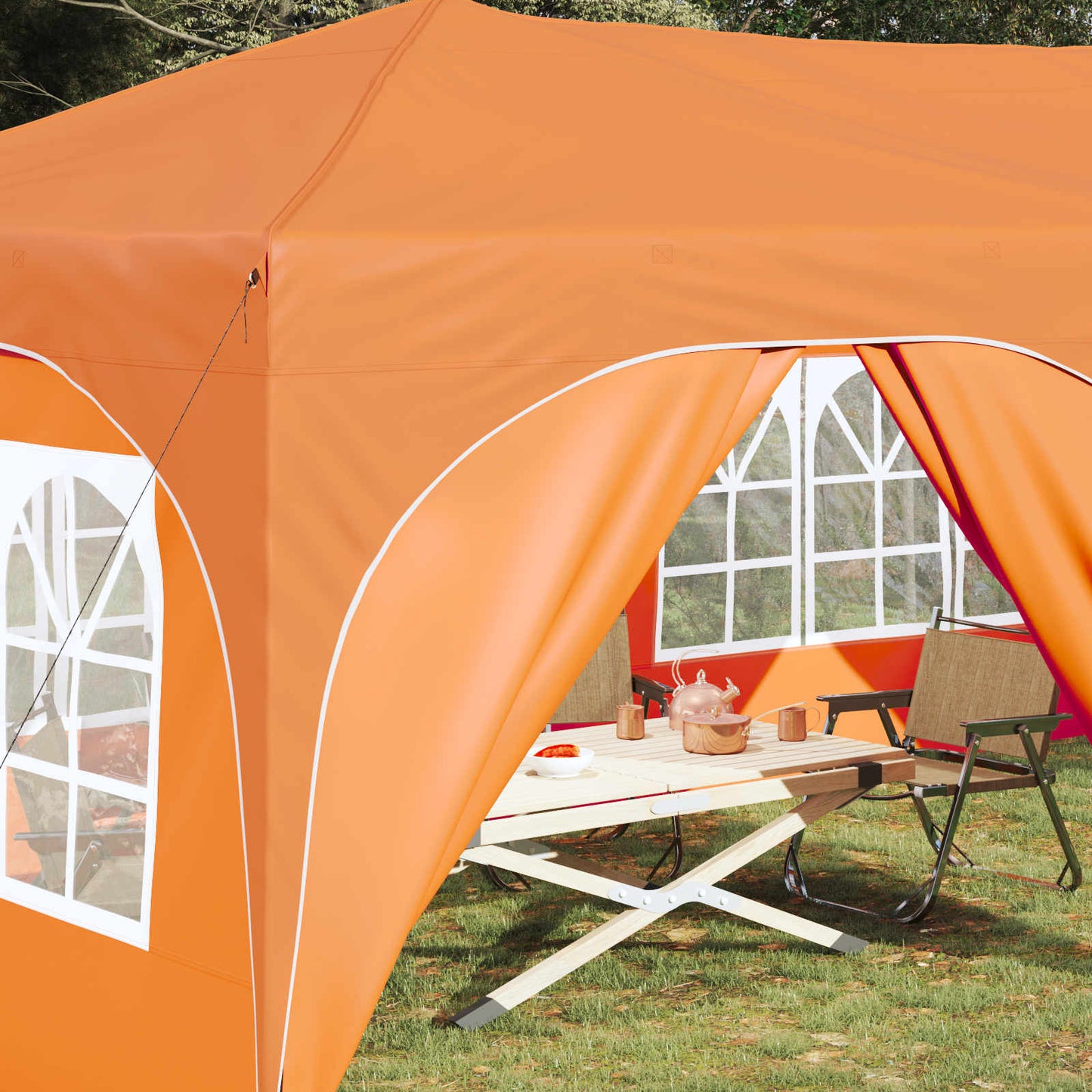 Pop-Up Partyzelt 575 X 288 X 245 Cm Oxford-Stoff