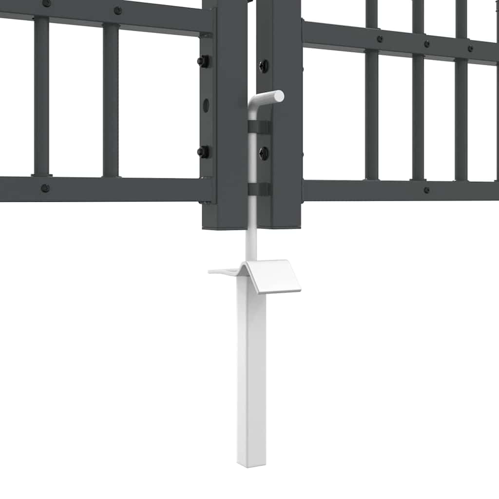 Zauntor Mit Speer-Top Kampen 305 X 75 Cm Stahl