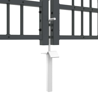 Zauntor Mit Speer-Top Kampen 305 X 75 Cm Stahl