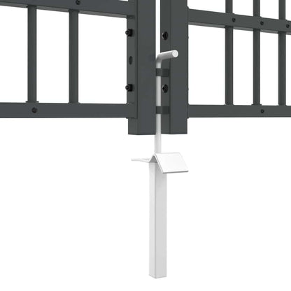 Zauntor Mit Speer-Top Kampen 305 X 100 Cm Stahl