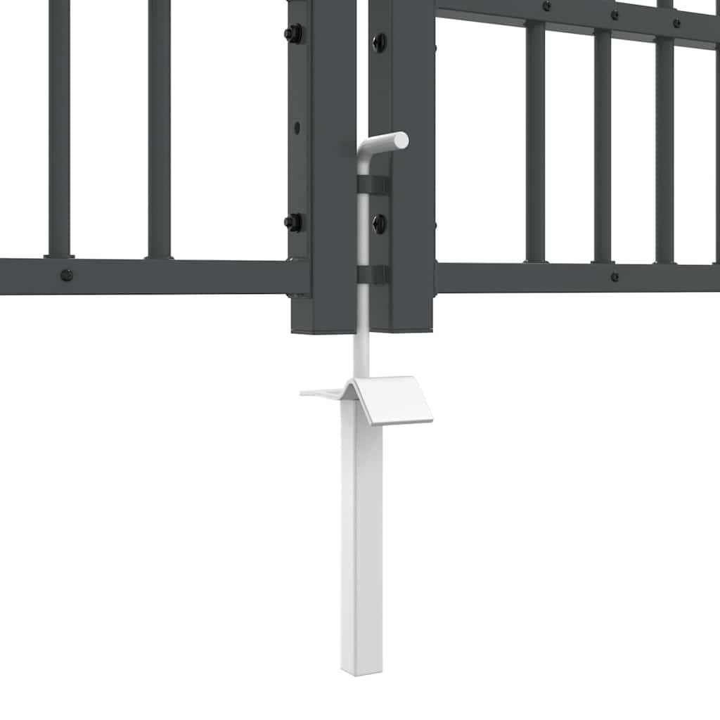Zauntor Mit Speer-Top Kampen 404 X 125 Cm Stahl
