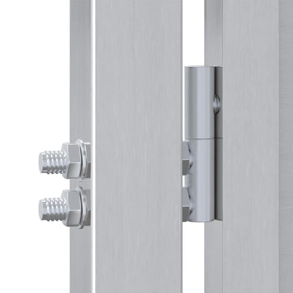 Gartentor 85 X 70 Cm Edelstahl Silber Abschließbar