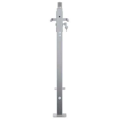 Gartentor 85 X 70 Cm Edelstahl Silber Abschließbar