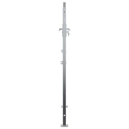 Gartentor Mit Schloss Silber 85 X 144 Cm Edelstahl