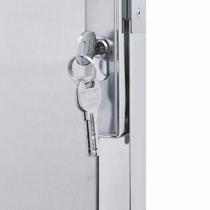 Gartentor 85 X 174 Cm Edelstahl Silber Abschließbar