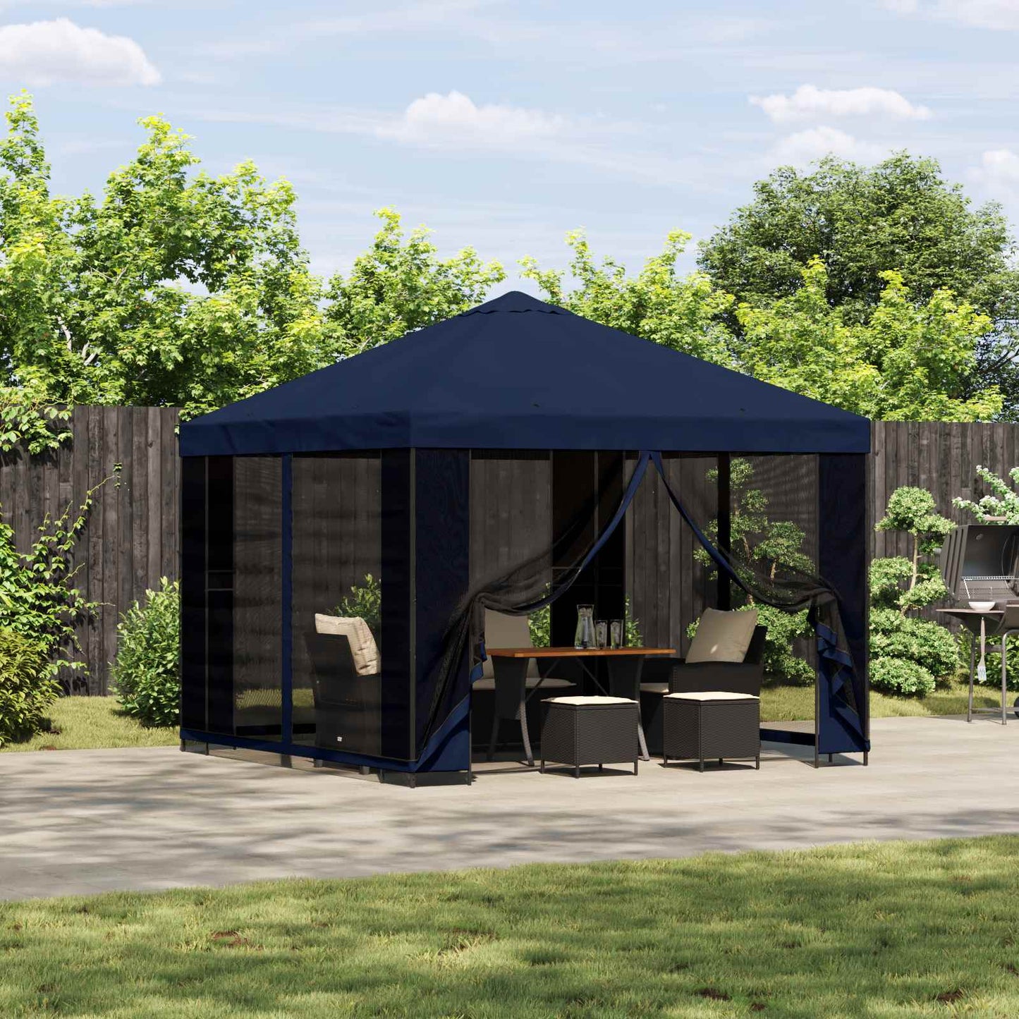 Garten Pavillon Mit Seitenwänden 3 X 3 M