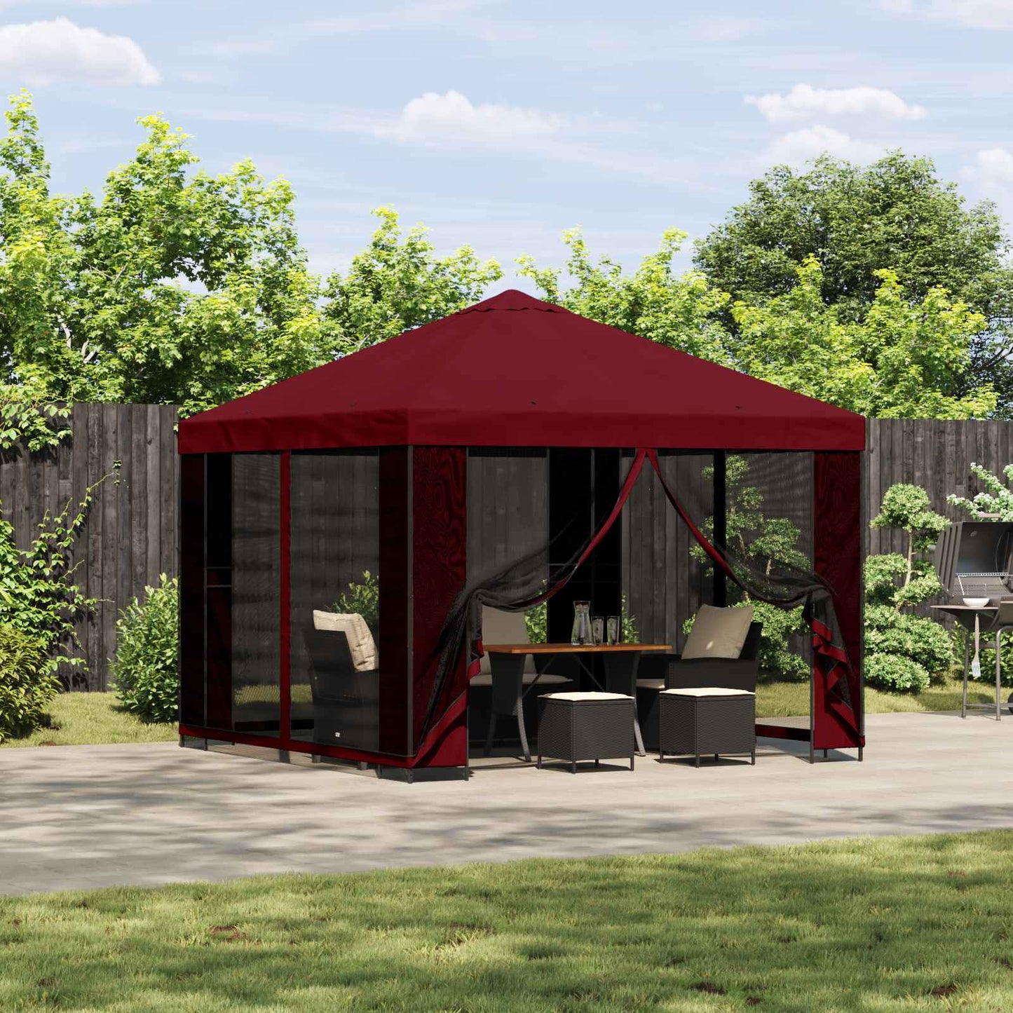 Garten Pavillon Mit Seitenwänden 3 X 3 M