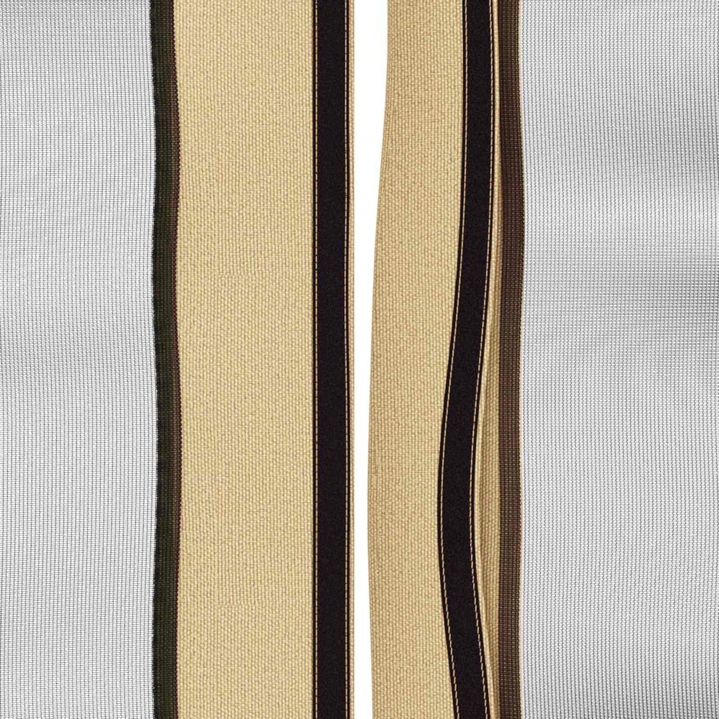 Pavillon Dach Mit Seitenwänden Creme 600,5 X 300,5 Cm Polyester