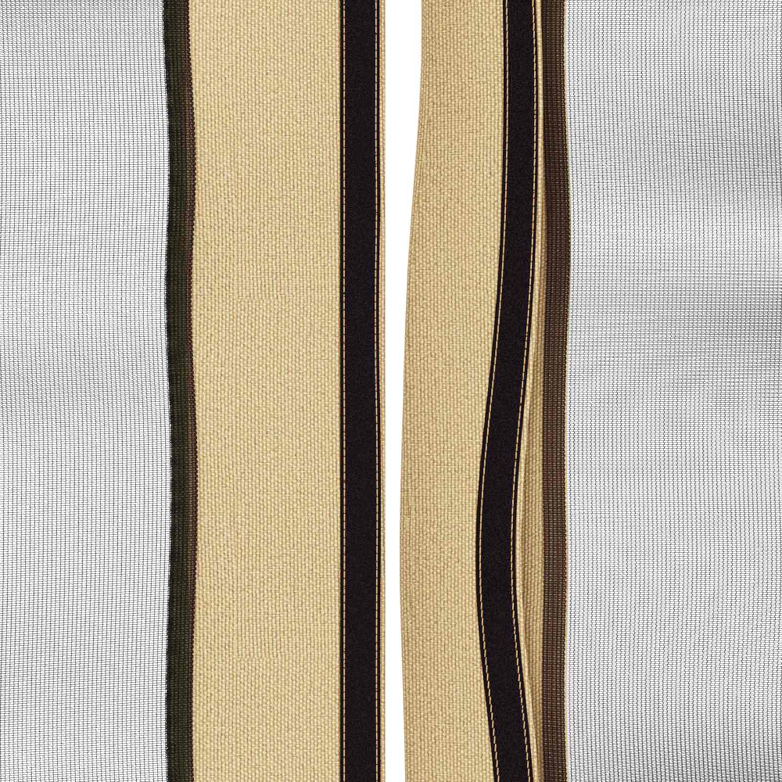 Pavillon Dach Mit Seitenwänden Creme 600,5 X 300,5 Cm Polyester