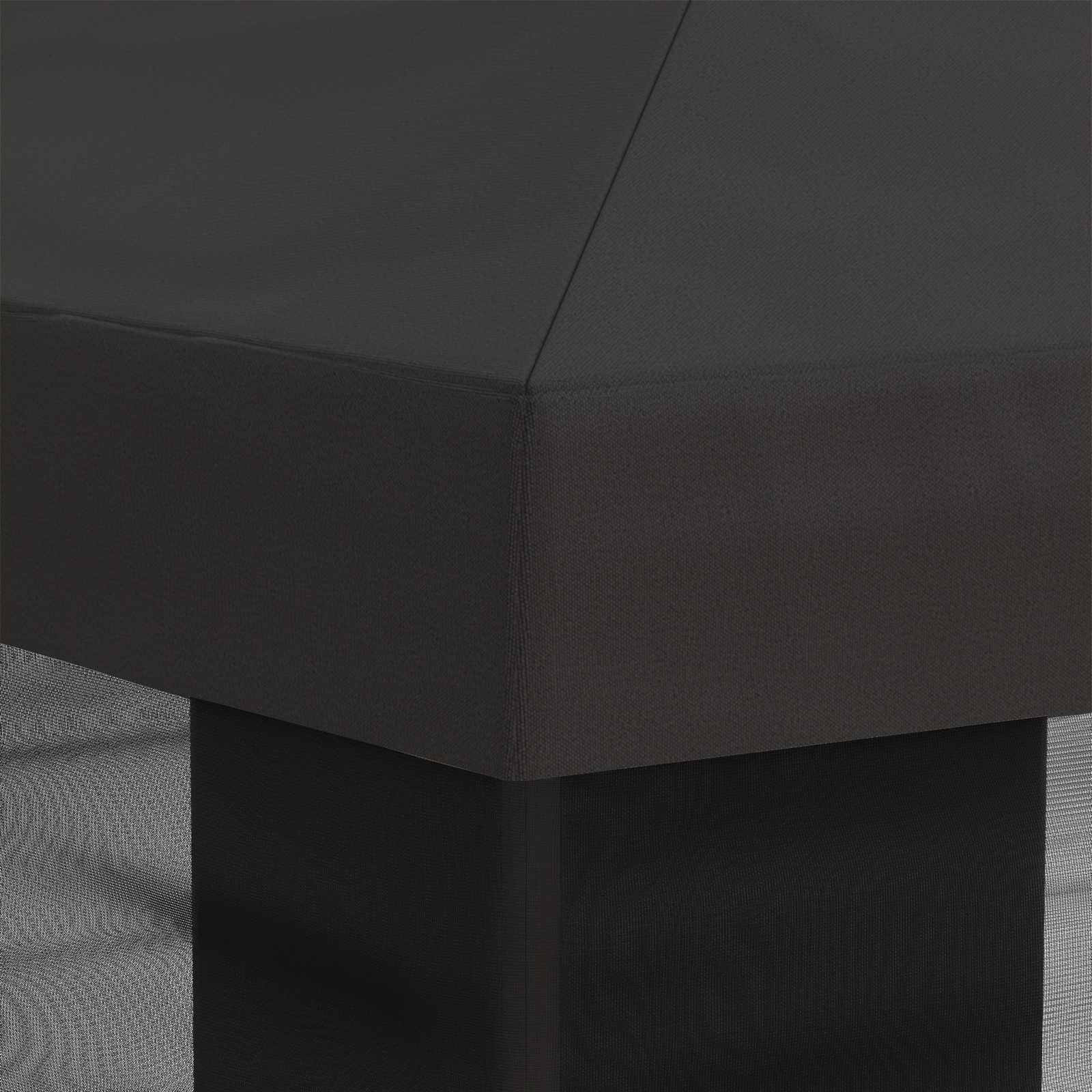 Pavillon Dach Mit Seitenwänden Anthrazit 600,5 X 300,5 Cm