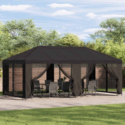 Pavillon Dach Mit Seitenwänden Anthrazit 600,5 X 300,5 Cm