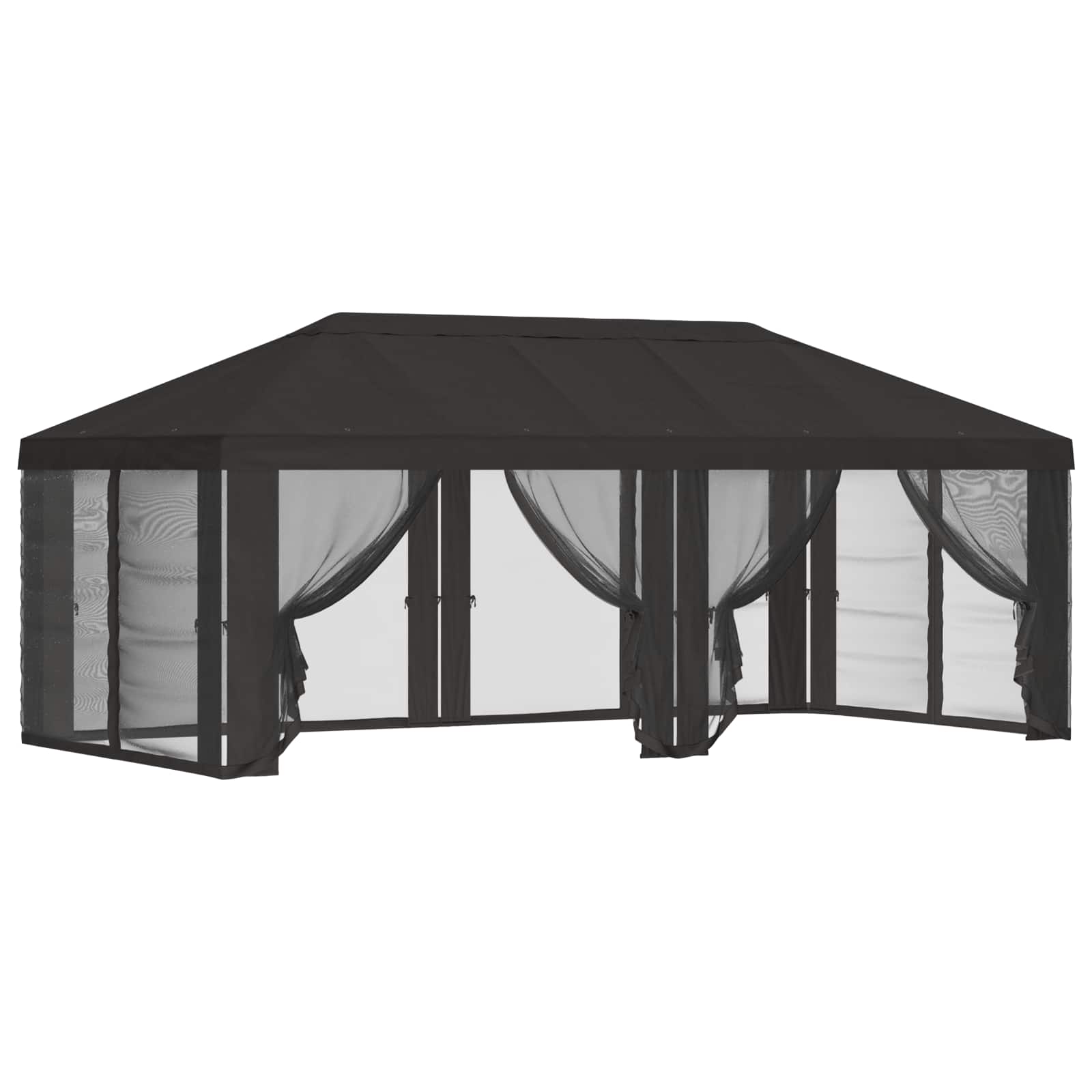 Pavillon Dach Mit Seitenwänden Anthrazit 600,5 X 300,5 Cm
