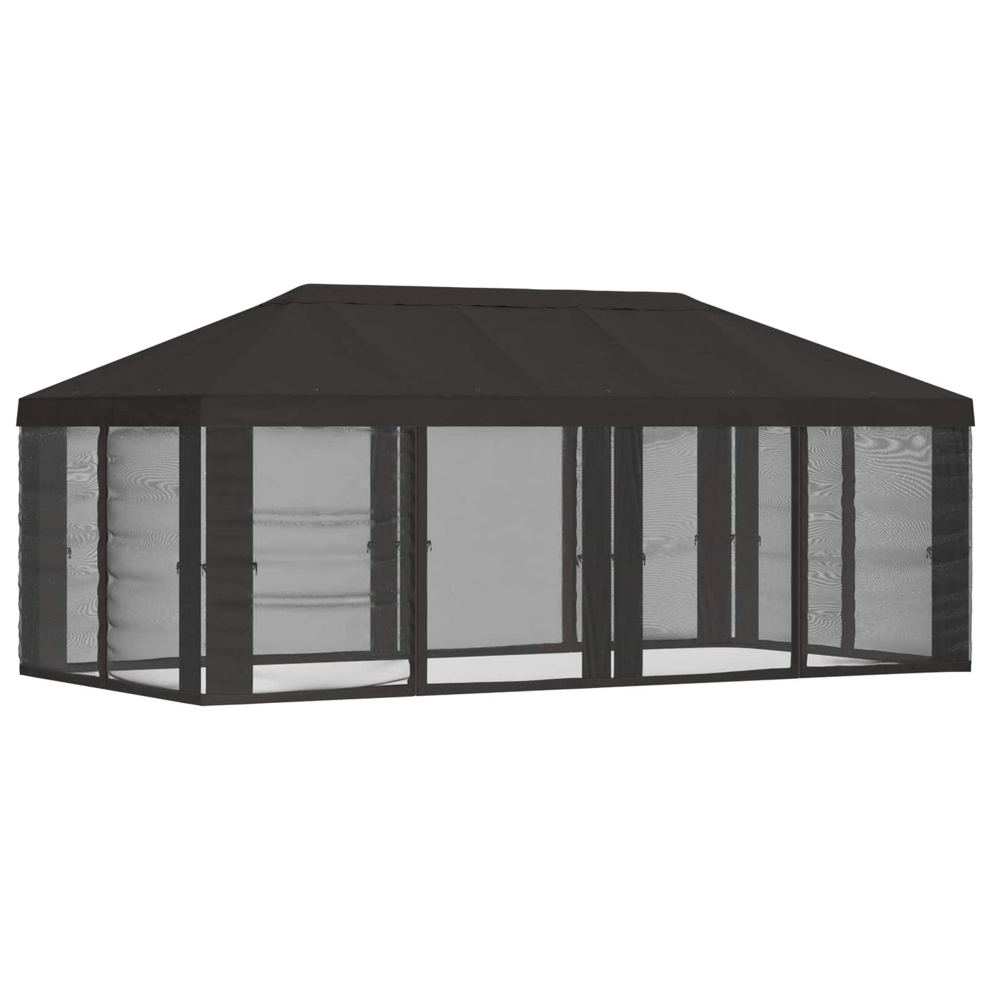 Pavillon Dach Mit Seitenwänden Anthrazit 600,5 X 300,5 Cm