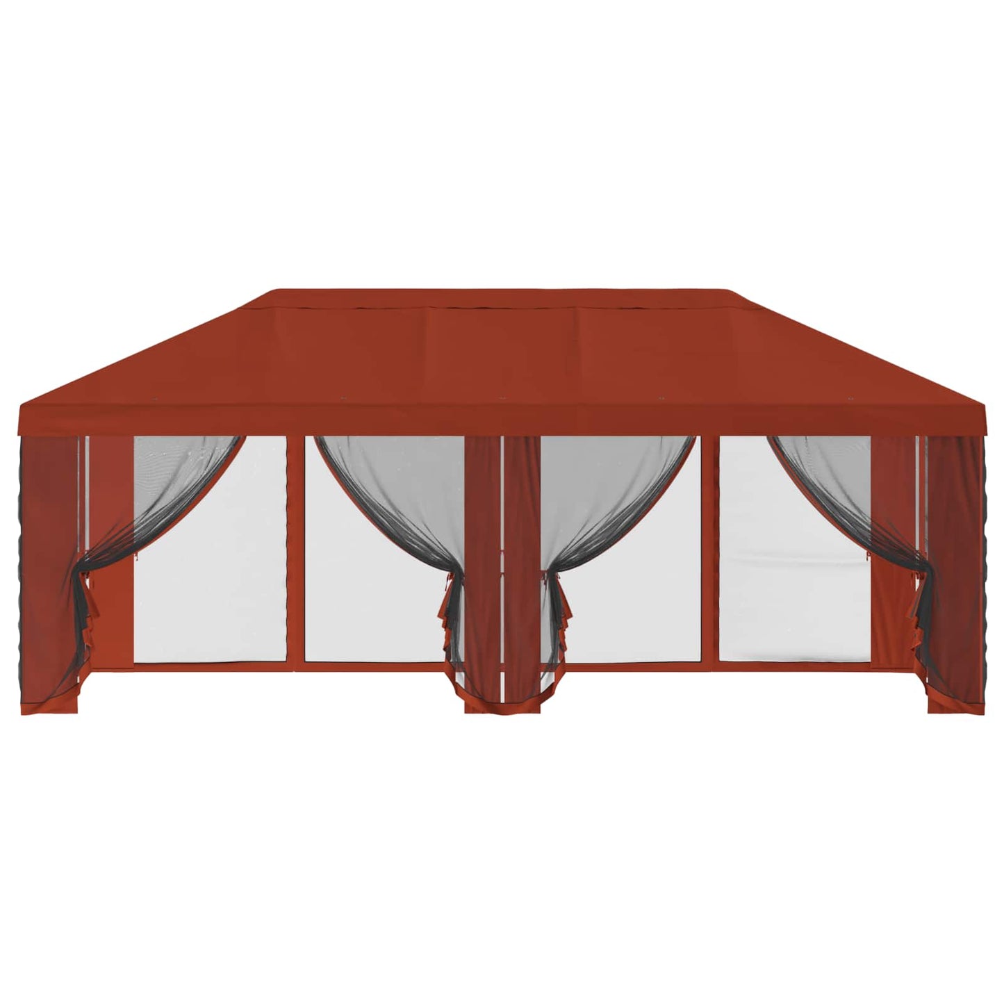 Pavillon Dach Mit Seitenwänden Terrakotta 600,5 X 300,5 Cm