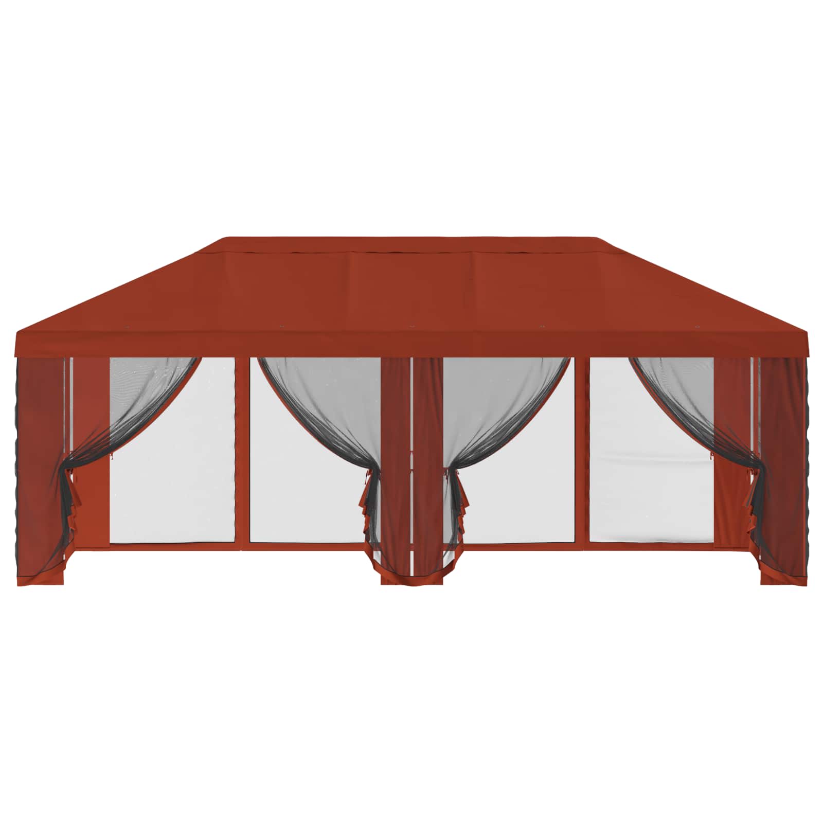 Pavillon Dach Mit Seitenwänden Terrakotta 600,5 X 300,5 Cm