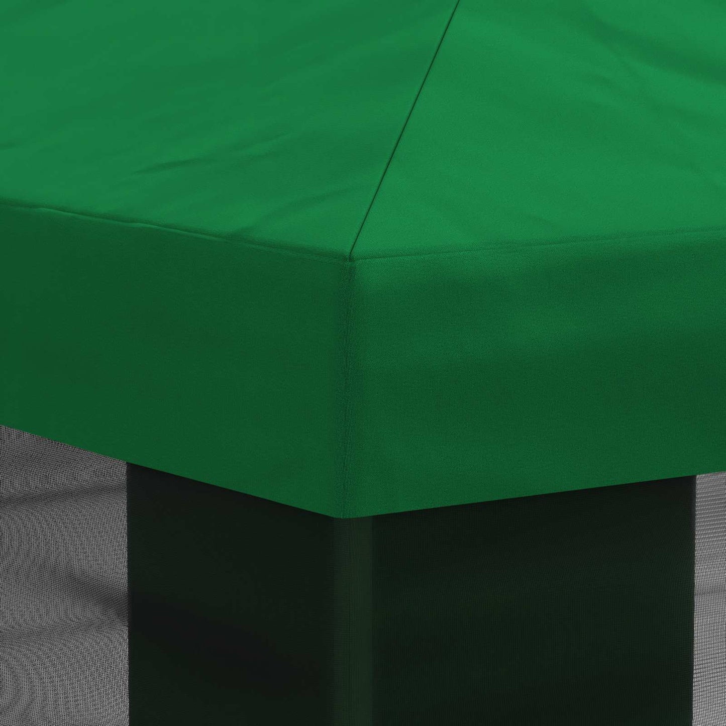 Pavillon Dach Mit Seitenwänden Grün 600,5 X 300,5 Cm Polyester