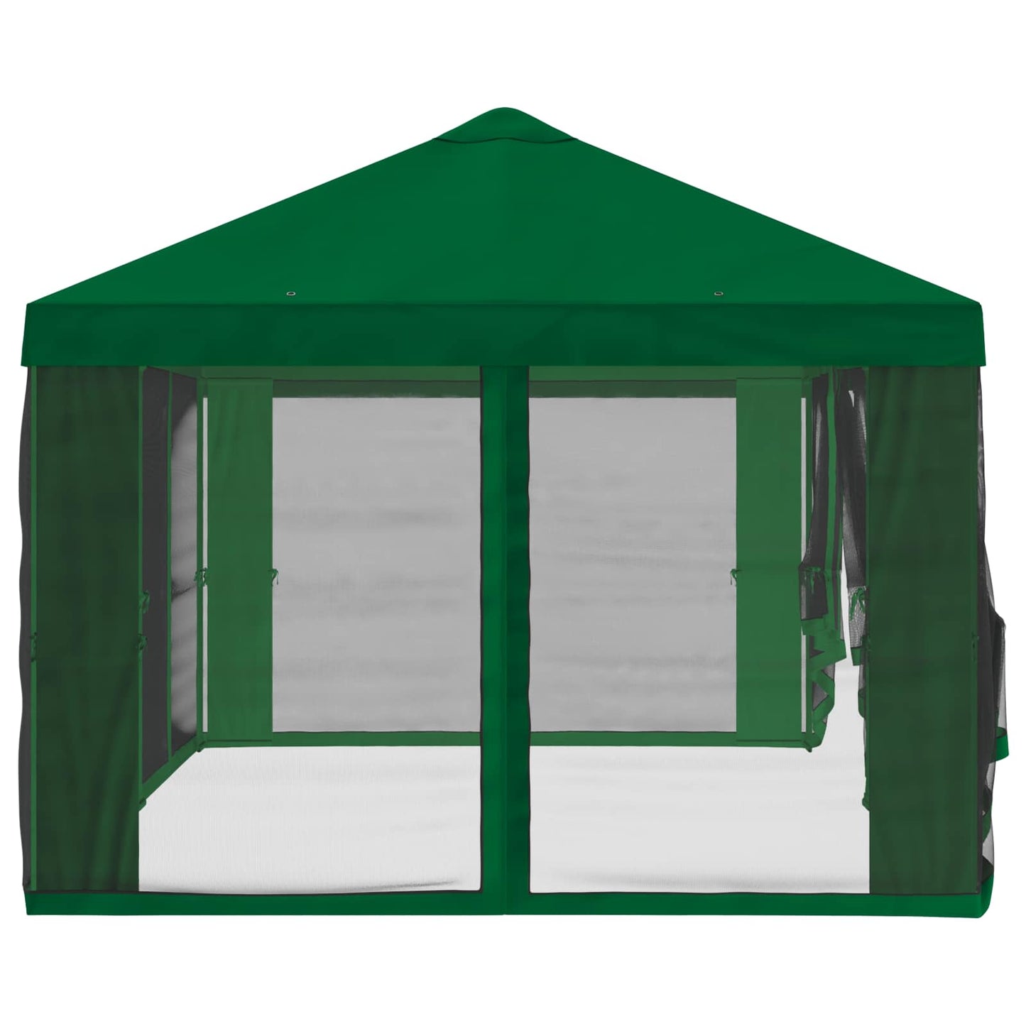 Pavillon Dach Mit Seitenwänden Grün 600,5 X 300,5 Cm Polyester