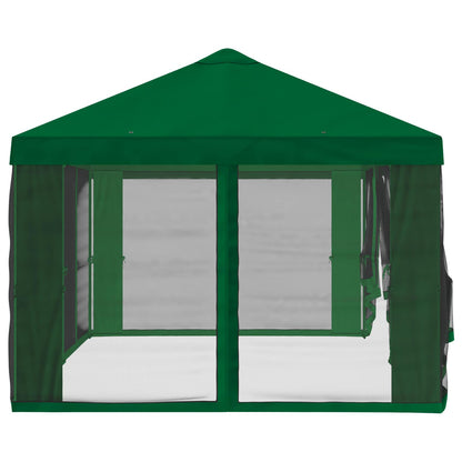 Pavillon Dach Mit Seitenwänden Grün 600,5 X 300,5 Cm Polyester