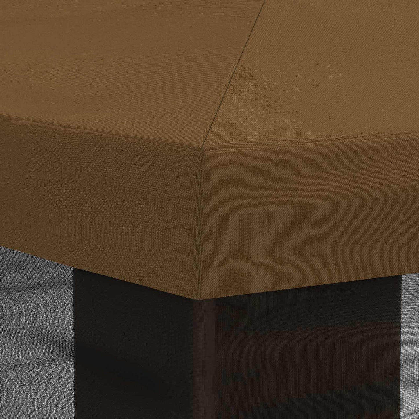 Pavillon Dach Mit Seitenwänden Taupe 600,5 X 300,5 Cm Polyester