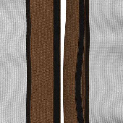 Pavillon Dach Mit Seitenwänden Taupe 600,5 X 300,5 Cm Polyester