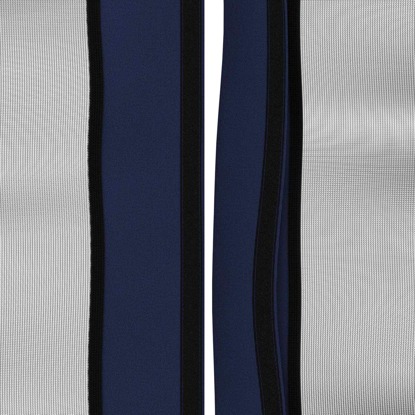 Pavillon Dach Mit Seitenwänden Blau 600,5 X 300,5 Cm Polyester