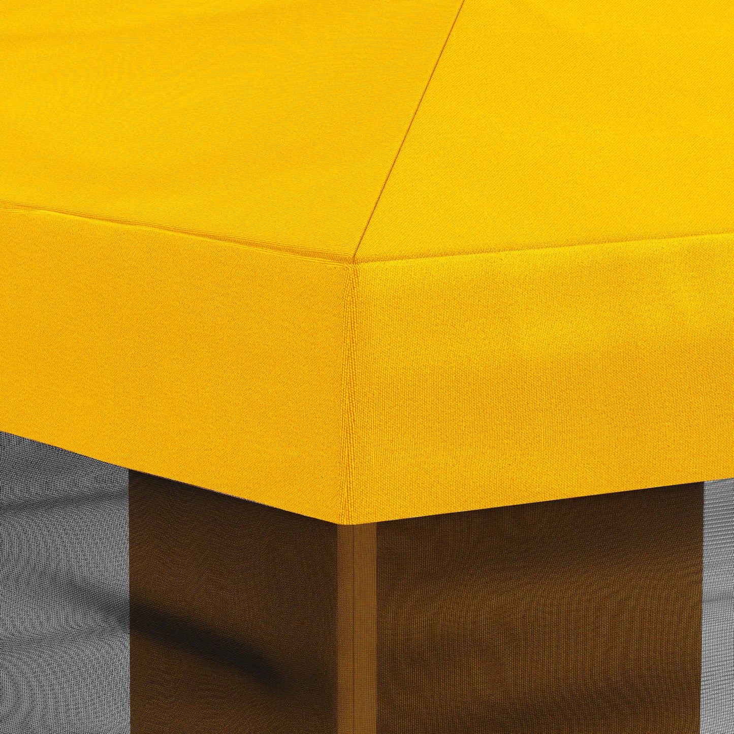 Pavillon Dach Mit Seitenwänden Gelb 600,5 X 300,5 Cm Polyester