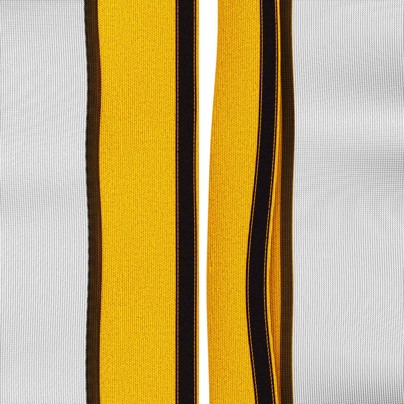 Pavillon Dach Mit Seitenwänden Gelb 600,5 X 300,5 Cm Polyester