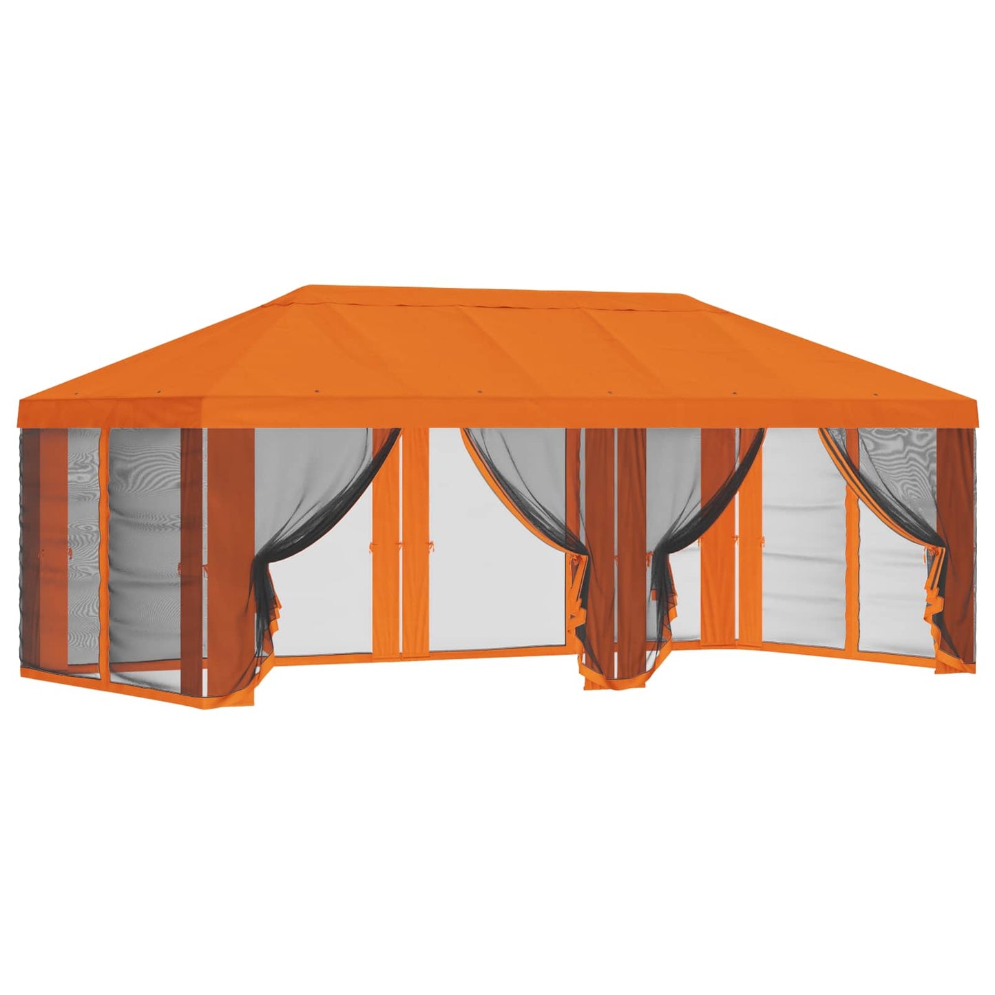 Pavillon Dach Mit Seitenwänden Orange 600,5 X 300,5 Cm