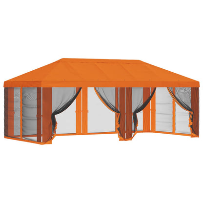 Pavillon Dach Mit Seitenwänden Orange 600,5 X 300,5 Cm