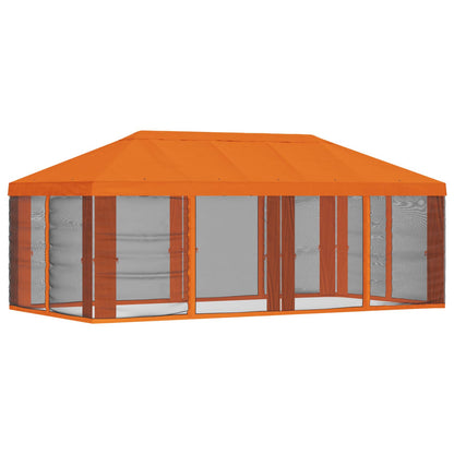 Pavillon Dach Mit Seitenwänden Orange 600,5 X 300,5 Cm