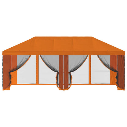 Pavillon Dach Mit Seitenwänden Orange 600,5 X 300,5 Cm