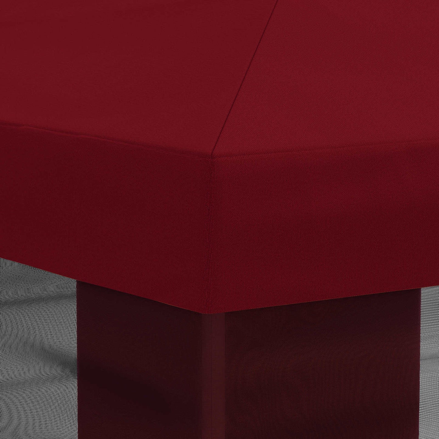 Pavillon Dach Mit Seitenwänden Bordeauxrot 600,5 X 300,5 Cm