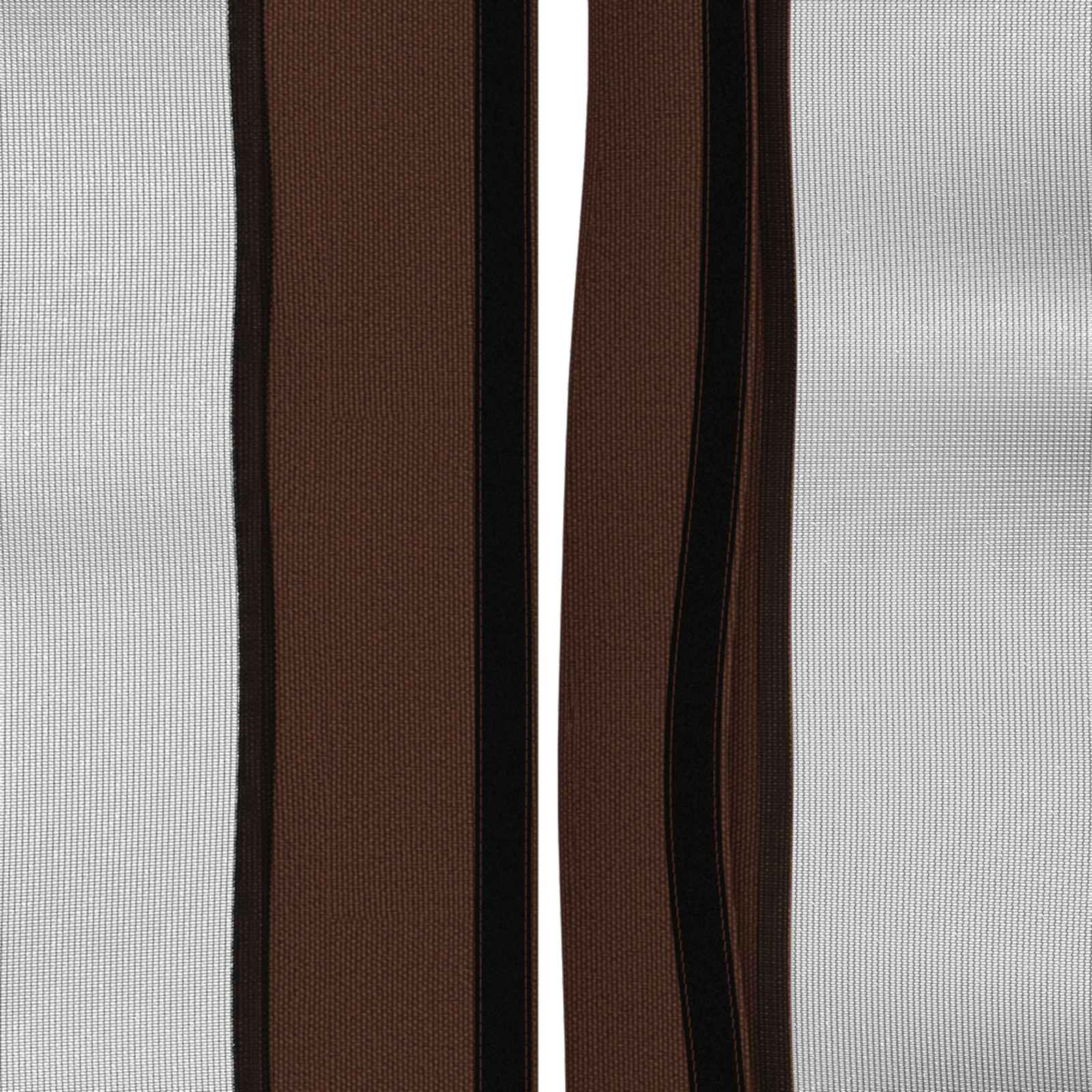 Pavillon Dach Mit Seitenwänden Braun 600,5 X 300,5 Cm Polyester
