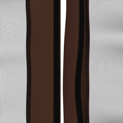 Pavillon Dach Mit Seitenwänden Braun 600,5 X 300,5 Cm Polyester