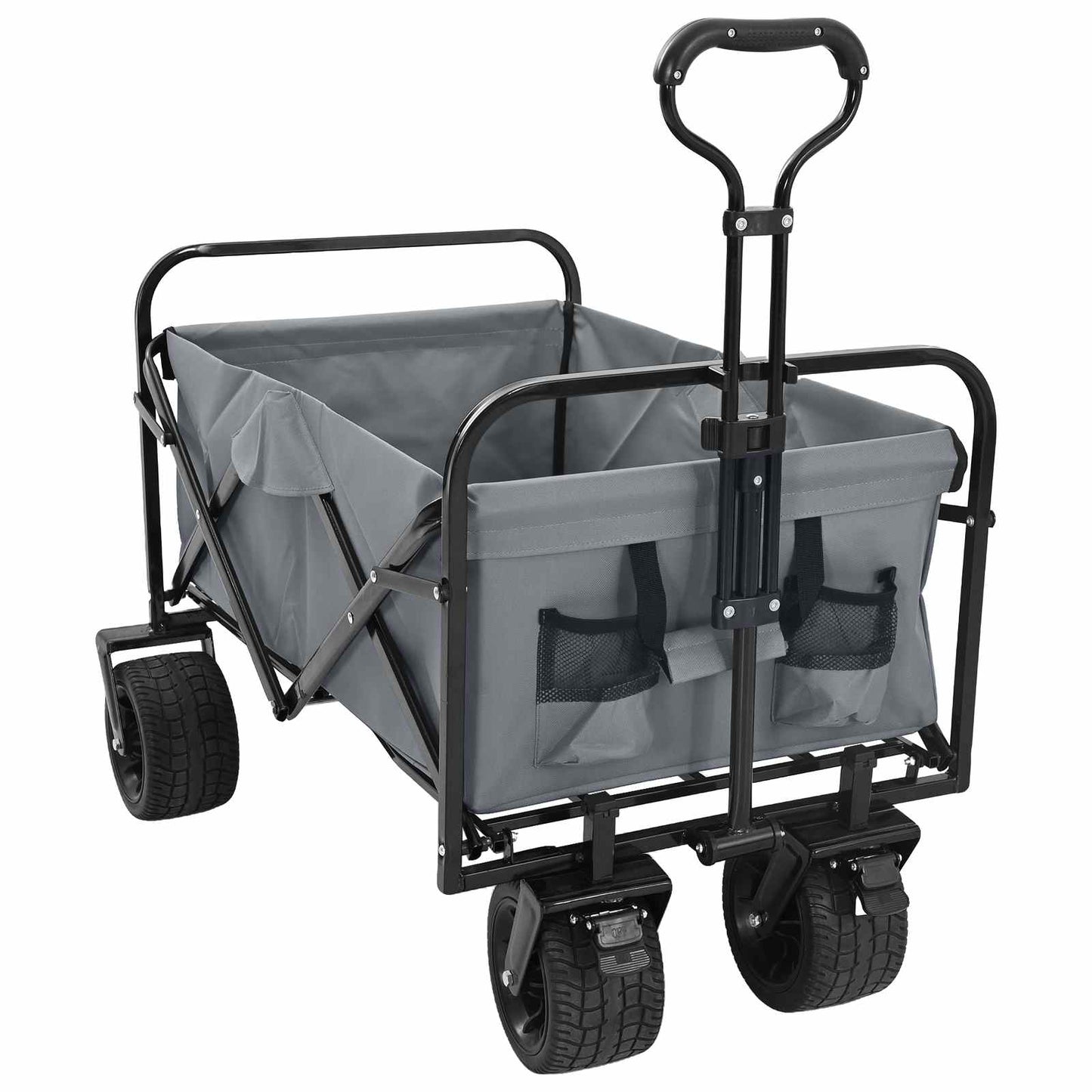 Bollerwagen 89 X 63 X 96 Cm Stahl Und Polyester-Oxford-Gewebe