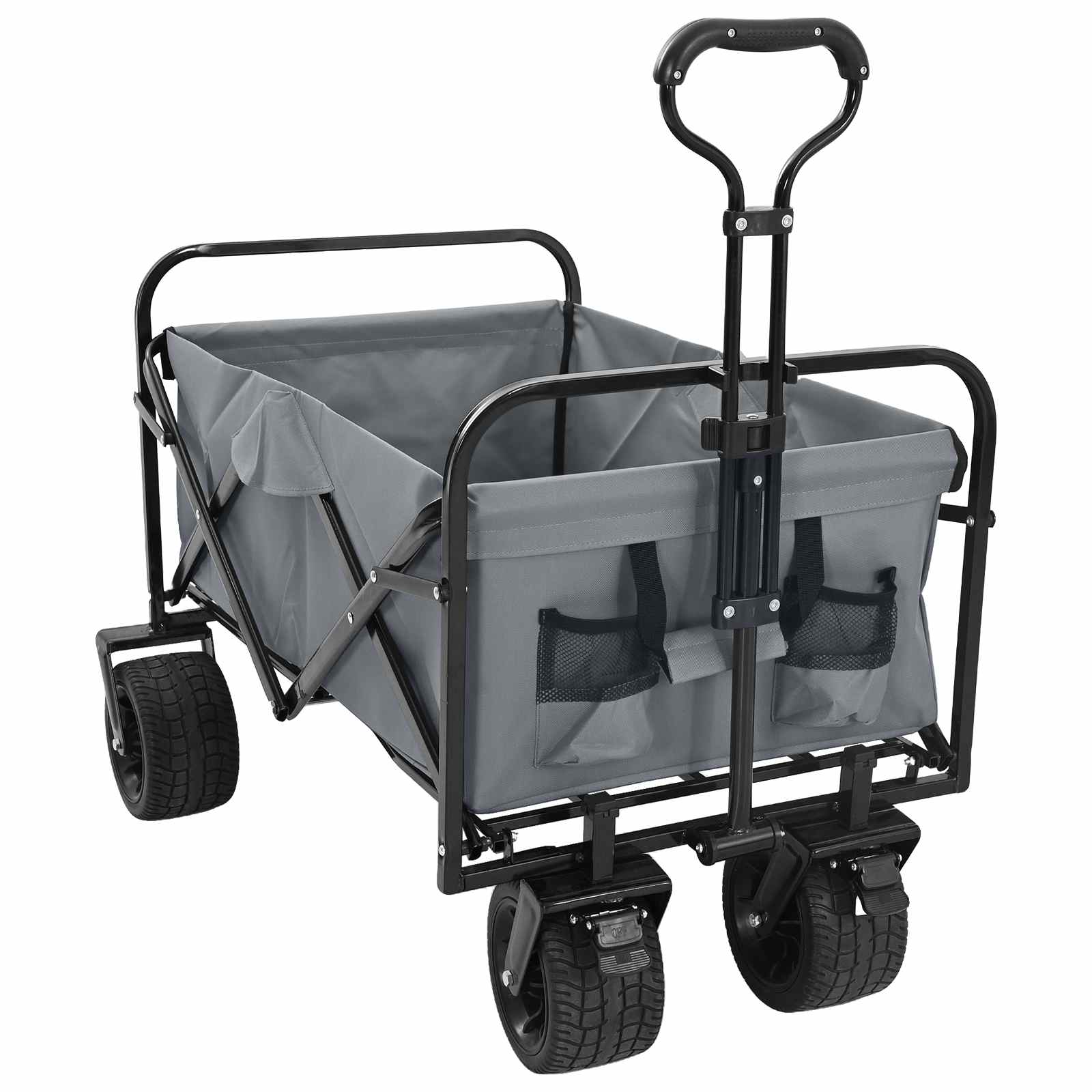 Bollerwagen 89 X 63 X 96 Cm Stahl Und Polyester-Oxford-Gewebe