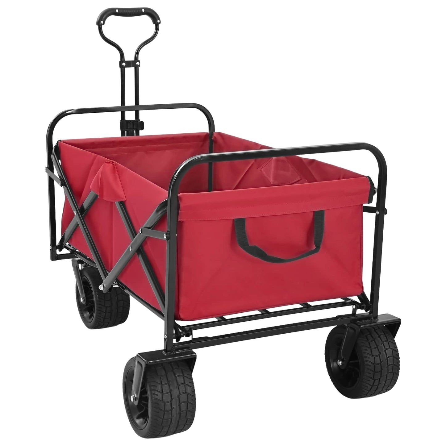 Bollerwagen 89 X 63 X 96 Cm Stahl Und Polyester-Oxford-Gewebe